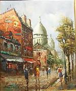 unknow artist Henri Royer Vue sur Montmartre France oil painting artist